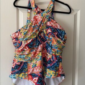 Vibrant Floral Swim suit by Hanna Nikole